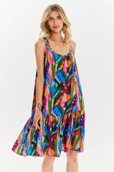 Tropicana jurk met bandjes
